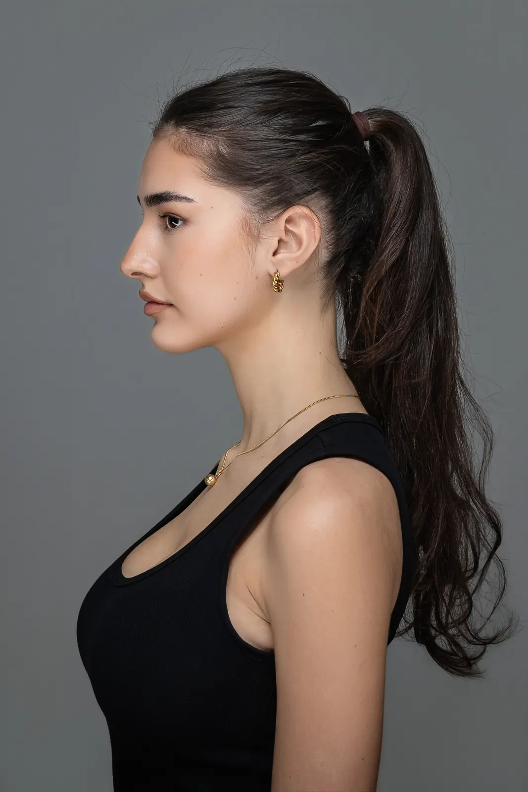 Profilaufnahme für die Bewerbung bei einer Modelagentur